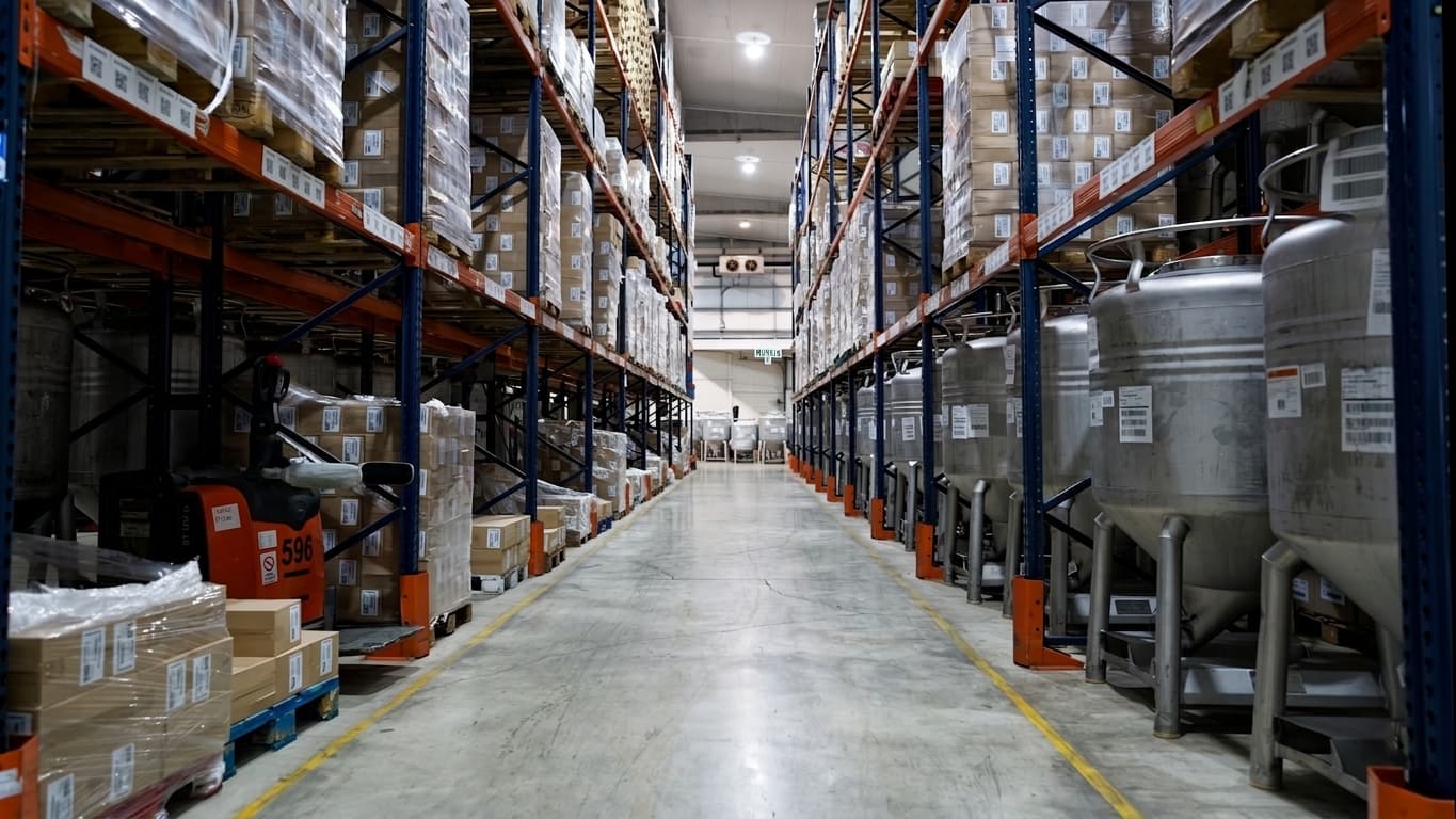 Nave de almacenamiento, picking y distribución de Transportes Codina